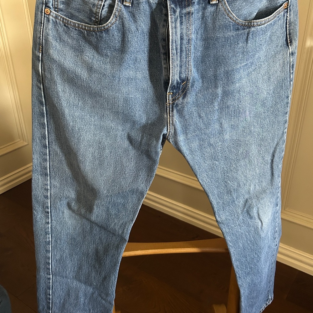Men’s Levi's 505 Relaxed Fit Light Blue Jeans 36x30